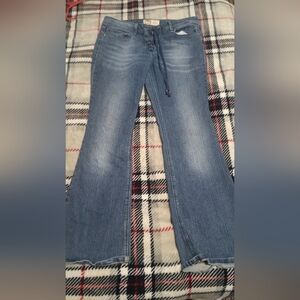 Blue Jeans With Flaired Bottoms From L.E.I Low Rise Size 15 Regular.